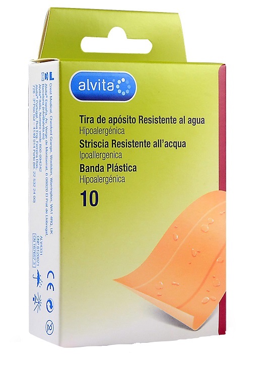 CEROTTO IMPERMEABILE ALVITA 10 X 6 CM 10 PEZZI - dottorbianchi.it