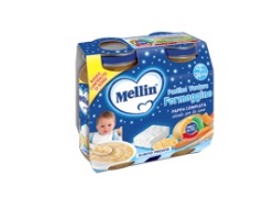 MELLIN CENA COMPLETA PASTINA VERDURE FORMAGGINO 2 PEZZI 200 G - dottorbianchi.it