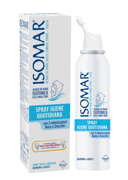 SOLUZIONE ACQUA DI MARE ISOMAR SPRAY IGIENE QUOTIDIANA 100 ML - dottorbianchi.it
