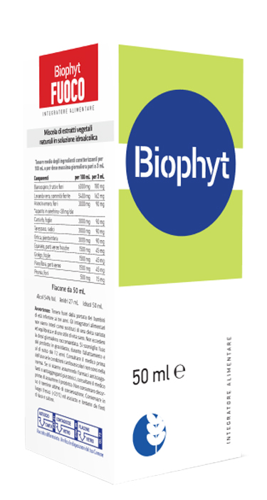BIOPHYT FUOCO 50 ML SOLUZIONE IDROALCOLICA - dottorbianchi.it