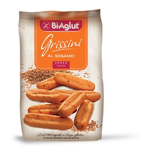 BIAGLUT GRISSINI CON SESAMO 150 G - dottorbianchi.it