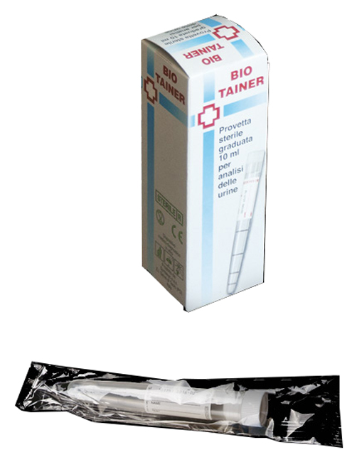 BIO TAINER PROVETTA STERILE PER URINA 10 ML - dottorbianchi.it