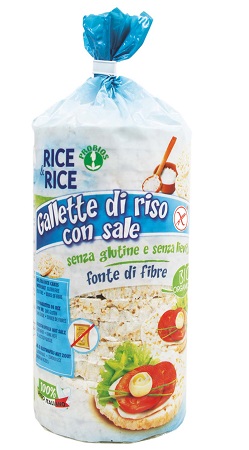 RICE&RICE GALLETTE DI RISO CON SALE SENZA LIEVITO 100 G - dottorbianchi.it