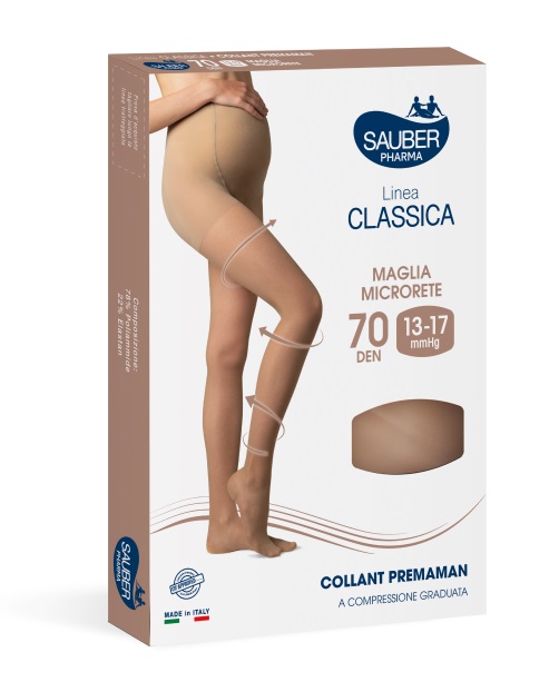 SAUBER COLLANT PREMAMAN 140 DENARI MAGLIA MICRORETE NEUTRO BEIGE 3 LINEA CLASSICA - dottorbianchi.it