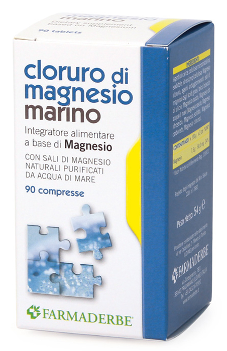 CLORURO DI MAGNESIO MARINO 90 COMPRESSE - dottorbianchi.it