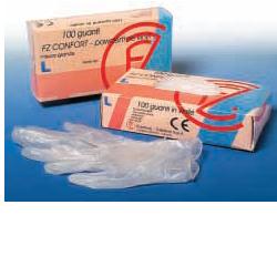 GUANTO IN VINILE CONFORT MISURA EXTRA SMALL ANTIADERENTE BIOCOMPATIBILE UTILIZZABILE ANCHE A CONTATTO CON SOSTANZE ALIMENTARI 100 PEZZI SENZA POLVERE - dottorbianchi.it