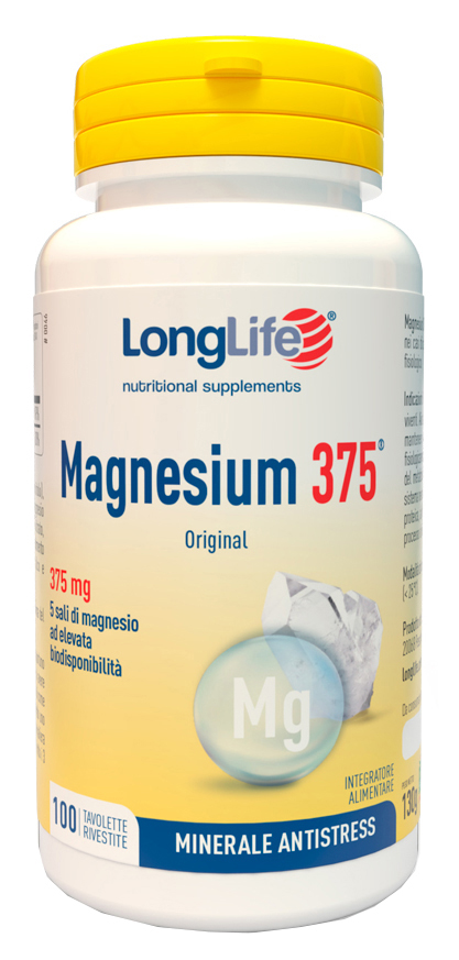 LONGLIFE MAGNESIUM 375 MG 100 TAVOLETTE - dottorbianchi.it