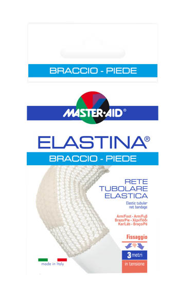 RETE TUBOLARE ELASTICA IPOALLERGENICA MASTER-AID ELASTINA BRACCIO/PIEDE 3 MT IN TENSIONE CALIBRO 4 CM - dottorbianchi.it