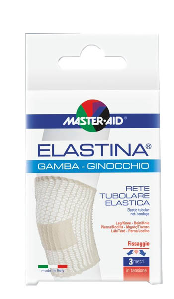 RETE TUBOLARE ELASTICA IPOALLERGENICA MASTER-AID ELASTINA GAMBA/GINOCCHIO 3 MT IN TENSIONE CALIBRO 5 CM - dottorbianchi.it