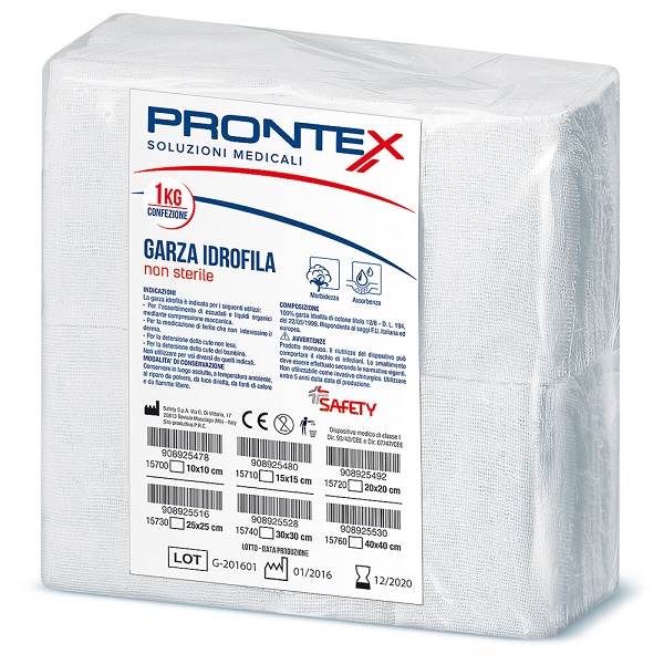 PRONTEX GARZA 10X10CM 1KG - dottorbianchi.it