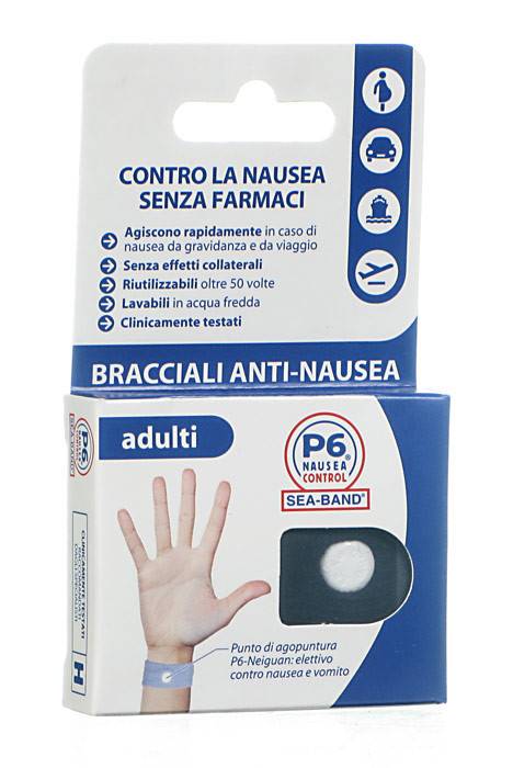 BRACCIALE ANTI NAUSEA PER ADULTI P6 NAUSEA CONTROL 2 PEZZI - dottorbianchi.it