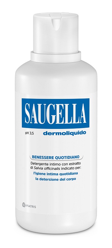 SAUGELLA DERMOLIQUIDO PH 3,5 DETERGENTE INTIMO BENESSERE QUOTIDIANO 500 ML - dottorbianchi.it