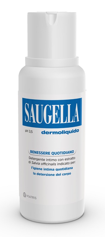 SAUGELLA DERMOLIQUIDO PH 3,5 DETERGENTE INTIMO BENESSERE QUOTIDIANO 750 ML - dottorbianchi.it