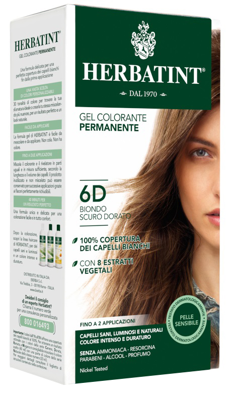 HERBATINT 6D BIONDO SCURO DORATO 150 ML - dottorbianchi.it