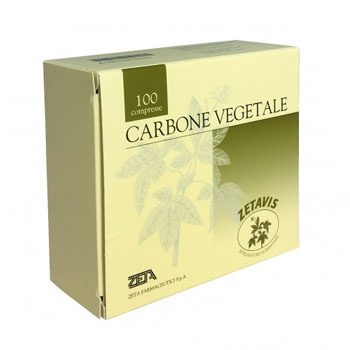 ZETAVIS CARBONE VEGETALE 100 COMPRESSE - dottorbianchi.it
