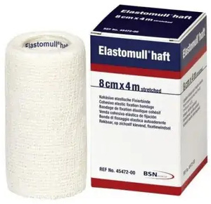 BENDA ELASTICA AUTOADESIVA ELASTOMULL HAFT BLU 8X400 CM - dottorbianchi.it
