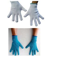 GUANTO AMBIDESTRO IN COTONE MONOFILO BIANCO PER ALLERGIE DERMATOLOGICHE SENZA CUCITURE POLSINO ELASTICO LARGHEZZA 65 MM 8,5 1 PAIO - dottorbianchi.it
