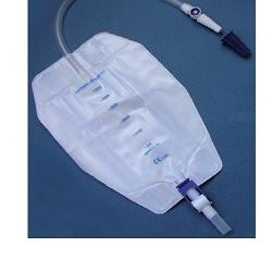 SACCA RACCOGLI URINA DA GAMBA PER INCONTINENZA 3 CAMERE COMFORT 500 ML STERILE IN PVC LATO RIVESTITO TNT CON TUBO DIRITTO 10 CM 8 PEZZI - dottorbianchi.it
