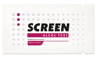 ALCOL TEST MONOUSO RILEVA ALCOL NELL'ORGANISMO TRAMITE SALIVA SCREEN ALCOL TEST - dottorbianchi.it
