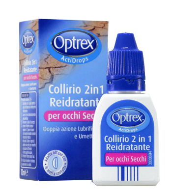 GOCCE OCULARI OPTREX ACTIDROPS 2IN1 REIDRATANTE OCCHI STANCHI 1 PEZZO - dottorbianchi.it