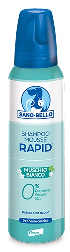 SANO E BELLO SHAMPOO MOUSSE RAPID NF MUSCHIO BIANCO 300 ML - dottorbianchi.it