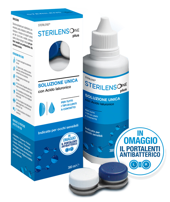 SOLUZIONE UNICA STERILENS ONE PLUS CON ACIDO IALURONICO 380 ML - dottorbianchi.it