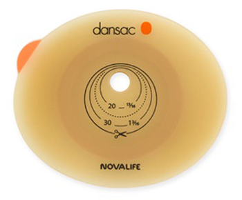 PLACCA PER COLO ILEO ED UROSTOMIA DANSAC NOVALIFE2 43MM RITAGLIABILE 10-35 - dottorbianchi.it