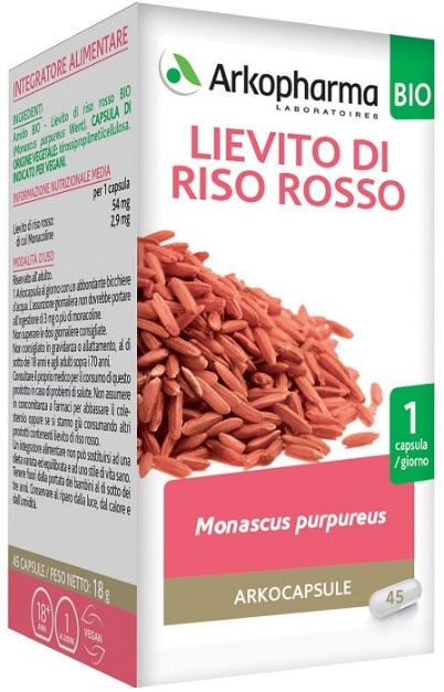 ARKO CAPSULE LIEVITO RISO ROSSO 45 CAPSULE - dottorbianchi.it
