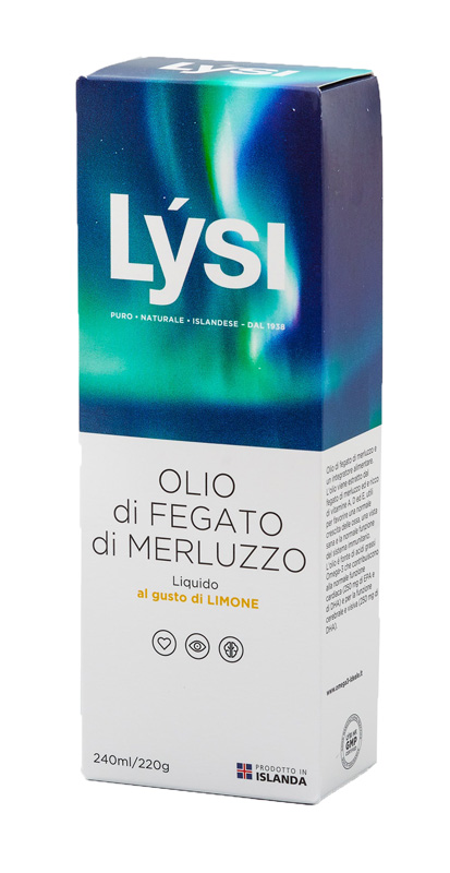 LYSI OLIO FEGATO MERLUZZO LIMONE 240 ML - dottorbianchi.it