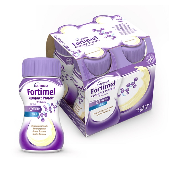FORTIMEL COMPACT PROTEIN BANANA 4 X 125 ML - dottorbianchi.it