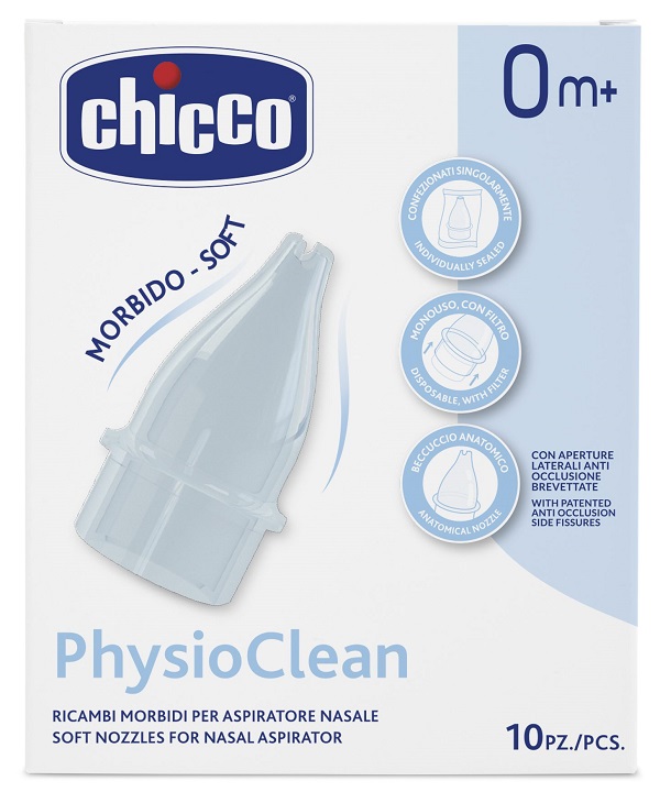 RICAMBI MORBIDI PER ASPIRATORE NASALE CHICCO PHYSIOCLEAN - dottorbianchi.it