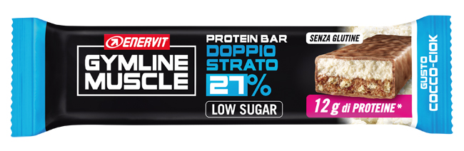 ENERVIT GYMLINE MUSCLE PROTEIN BAR 27% DOPPIO STRATO COCCO-CIOK 1 PEZZO - dottorbianchi.it