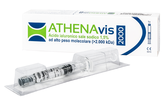 SIRINGA INTRA-ARTICOLARE ATHENAVIS 2000 ACIDO IALURONICO 1,5% 30 MG 2 ML 3 PEZZI - dottorbianchi.it