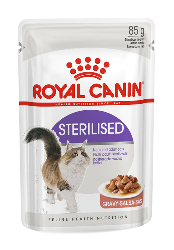FELINE HEALTH NUTRITION WET STERILISED IN GRAVY 1 BUSTINA 85 G - dottorbianchi.it