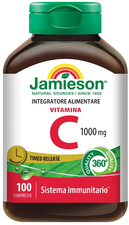 VITAMINA C 1000 TIMED RELEASE 100 COMPRESSE BARATTOLO 128,9 G - dottorbianchi.it