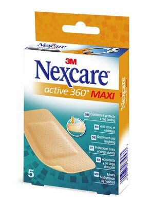 CEROTTO NEXCARE ACTIVE 360 GRADI 5 PEZZI - dottorbianchi.it