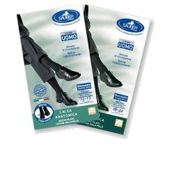 CALZA UOMO COTONE 140 DENARI GRANDE NERO - dottorbianchi.it