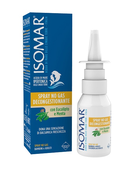ISOMAR SOLUZIONE ACQUA MARE NASO IPERTONICA NASO SPRAY DECONGESTIONANTE 30 ML - dottorbianchi.it