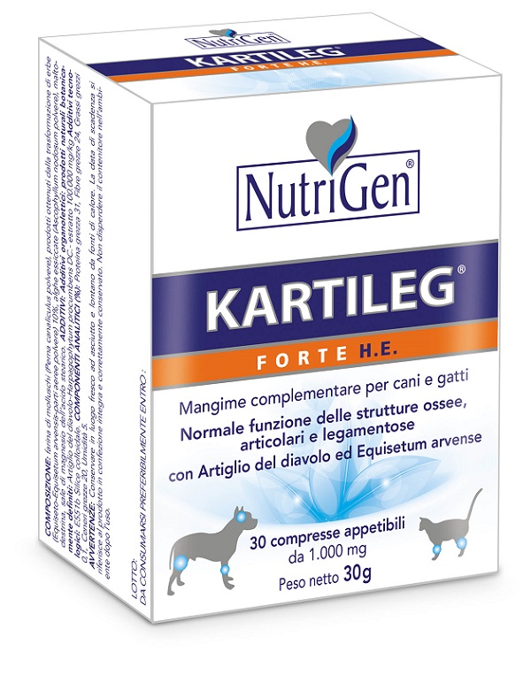 KARTILEG FORTE HE 60 COMPRESSE APPETIBILI NUTRIGEN - dottorbianchi.it