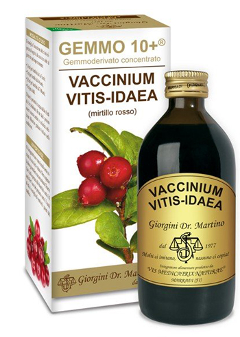 GEMMO 10+ MIRTILLO ROSSO LIQUIDO ANALCOLICO 200 ML - dottorbianchi.it