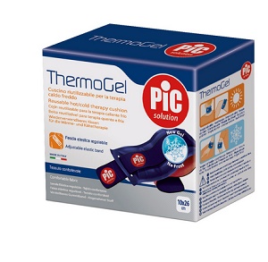 THERMOGEL CUSCINO TERAPIA CALDO FREDDO 10X26 CM CON FASCIA ELASTICA - dottorbianchi.it