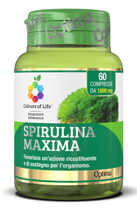 COLOURS OF LIFE SPIRULINA MAXIMA 60 COMPRESSE 1000 MG - dottorbianchi.it