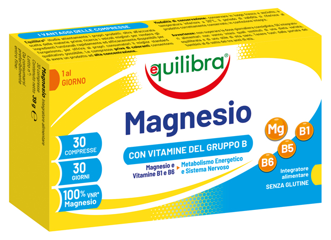 MAGNESIO CON VITAMINE GRUPPO B 30 COMPRESSE - dottorbianchi.it