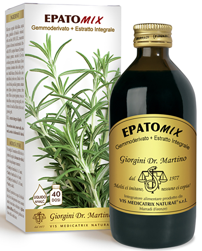 EPATOMIX GEMMODERIVATO + ESTRATTO INTEGRALE SENZA ALCOOL 200 ML - dottorbianchi.it