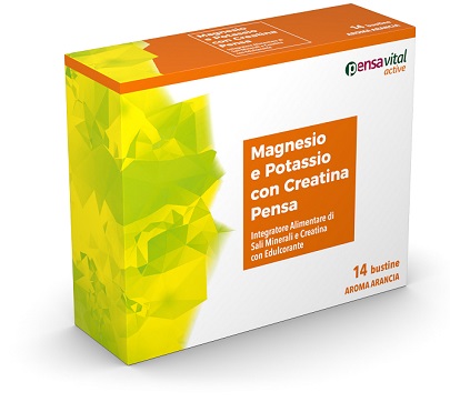 MAGNESIO E POTASSIO CON CREATINA ARANCIA PENSA 14 BUSTINE - dottorbianchi.it