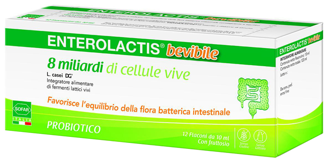 ENTEROLACTIS 12 FLACONCINI 10 ML - dottorbianchi.it