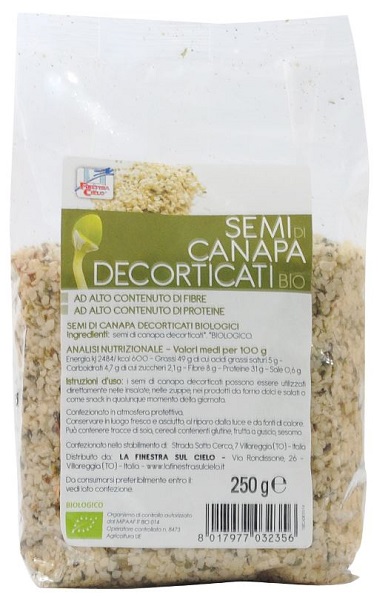 FSC SEMI DI CANAPA DECORTICATI BIO AD ALTO CONTENUTO DI FIBRA 250 G - dottorbianchi.it