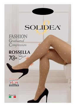 ROSSELLA 70 SHEER COLLANT FANTASIA NERO 1 S - dottorbianchi.it