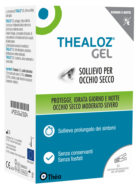THEALOZ GEL OFTALMICO 30 CONTENITORI MONODOSE 0,4 G - dottorbianchi.it