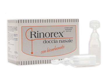 FIALA PER DOCCIA NASALE RINOREX BICARBONATO 5 ML 15 PEZZI - dottorbianchi.it